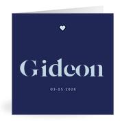 Geboortekaartje naam Gideon j3