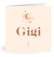 Geboortekaartje naam Gigi m1