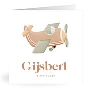 Geboortekaartje naam Gijsbert j1