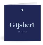 Geboortekaartje naam Gijsbert j3