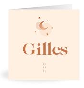 Geboortekaartje naam Gilles m1