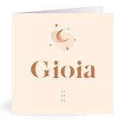 Geboortekaartje naam Gioia m1