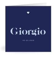 Geboortekaartje naam Giorgio j3
