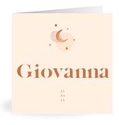 Geboortekaartje naam Giovanna m1