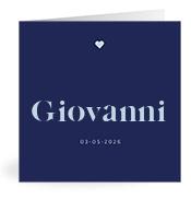 Geboortekaartje naam Giovanni j3