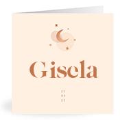 Geboortekaartje naam Gisela m1