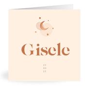 Geboortekaartje naam Gisele m1