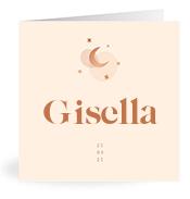 Geboortekaartje naam Gisella m1