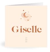 Geboortekaartje naam Giselle m1