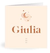 Geboortekaartje naam Giulia m1