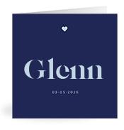 Geboortekaartje naam Glenn j3