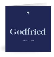 Geboortekaartje naam Godfried j3