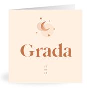 Geboortekaartje naam Grada m1