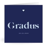 Geboortekaartje naam Gradus j3