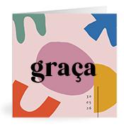 Geboortekaartje naam Graça m2