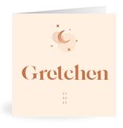 Geboortekaartje naam Gretchen m1