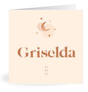Geboortekaartje naam Griselda m1
