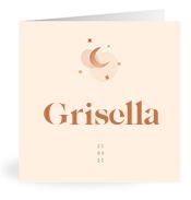 Geboortekaartje naam Grisella m1
