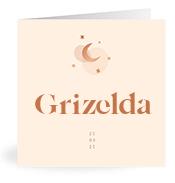 Geboortekaartje naam Grizelda m1