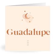 Geboortekaartje naam Guadalupe m1