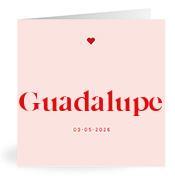 Geboortekaartje naam Guadalupe m3
