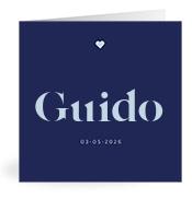 Geboortekaartje naam Guido j3