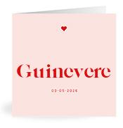 Geboortekaartje naam Guinevere m3