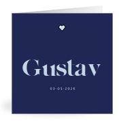 Geboortekaartje naam Gustav j3