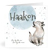 Geboortekaartje naam Haakon j4