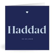 Geboortekaartje naam Haddad j3