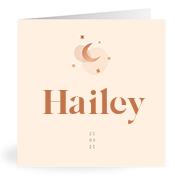 Geboortekaartje naam Hailey m1