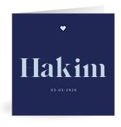 Geboortekaartje naam Hakim j3