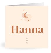 Geboortekaartje naam Hanna m1