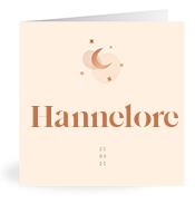 Geboortekaartje naam Hannelore m1