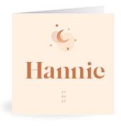 Geboortekaartje naam Hannie m1