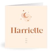 Geboortekaartje naam Harriette m1