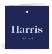 Geboortekaartje naam Harris j3