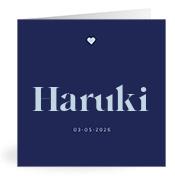Geboortekaartje naam Haruki j3