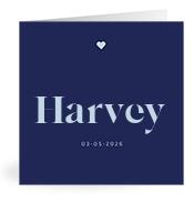 Geboortekaartje naam Harvey j3