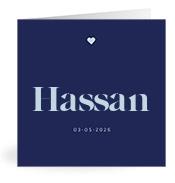 Geboortekaartje naam Hassan j3