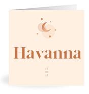 Geboortekaartje naam Havanna m1