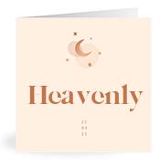 Geboortekaartje naam Heavenly m1