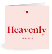 Geboortekaartje naam Heavenly m3