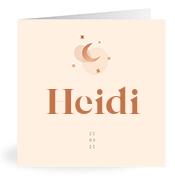 Geboortekaartje naam Heidi m1
