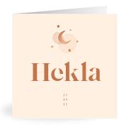 Geboortekaartje naam Hekla m1