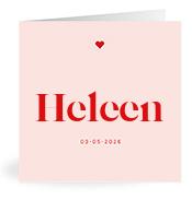 Geboortekaartje naam Heleen m3