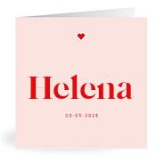 Geboortekaartje naam Helena m3