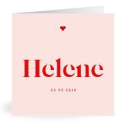 Geboortekaartje naam Helene m3