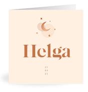 Geboortekaartje naam Helga m1