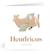 Geboortekaartje naam Hendricus j1